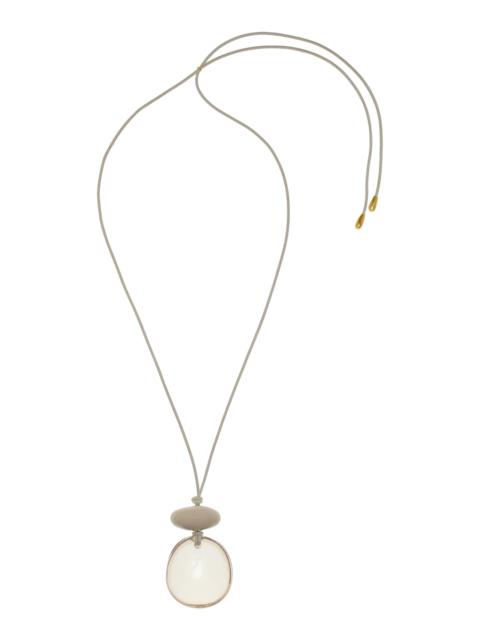 Lune Cord Necklace white