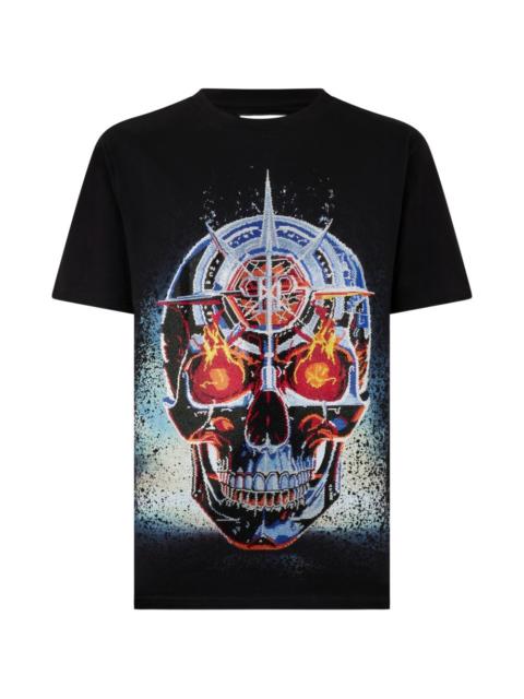 rhinestone-skull T-shirt
