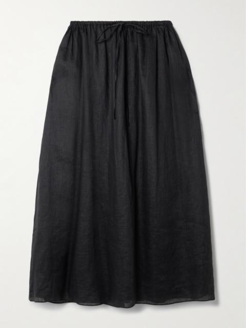Ginny Gathered Linen Maxi Skirt