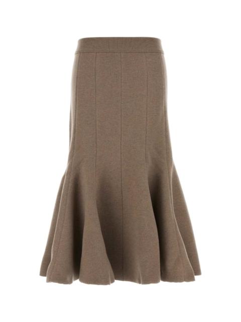 Cappuccino Cashmere Blend Skirt