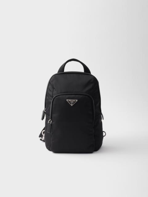 Re-Nylon and Saffiano leather backpack