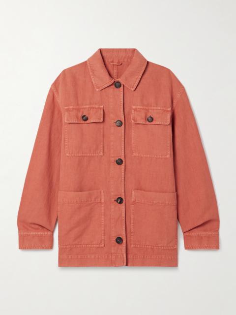 Cotton And Linen-blend Twill Jacket