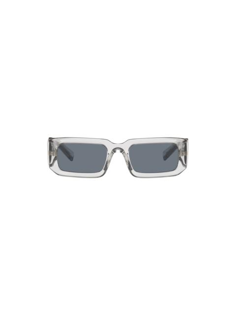 Transparent Rectangular Sunglasses