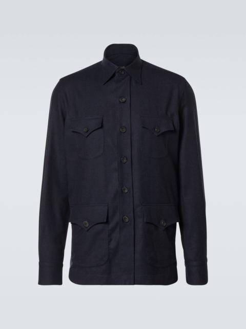 Wool overshirt
