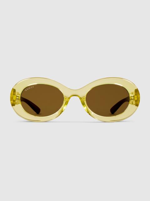 Oval frame sunglasses