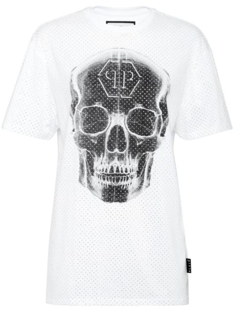 Skull rhinestone T-shirt