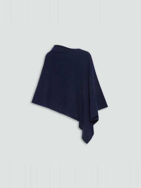 Draped Poncho in Felted Wool-Cashmere