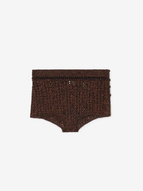 Crochet Mouliné Cotton Shorts