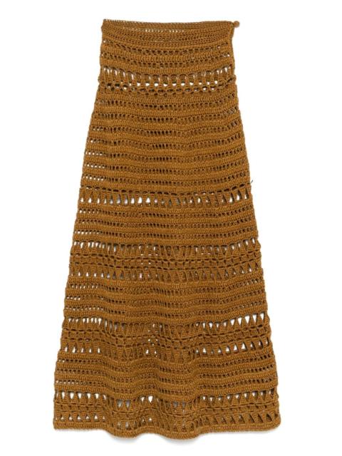 crochet midi skirt