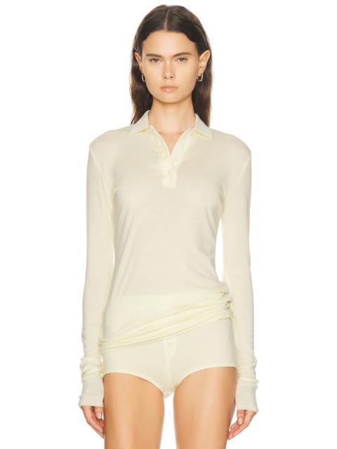 Long Sleeve Polo Top