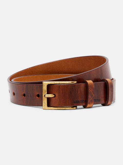 Leather belt