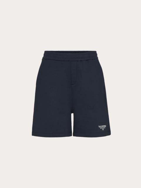 VALENTINO PRINT COTTON BERMUDA SHORTS
