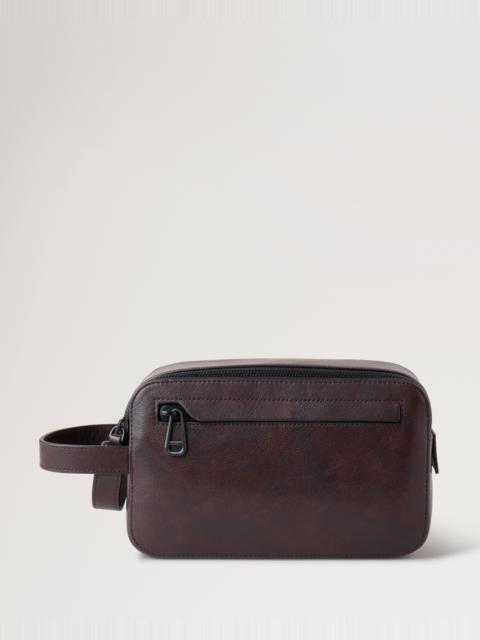 Double Zip Wash Case
Dark Chocolate Two-Tone Leather