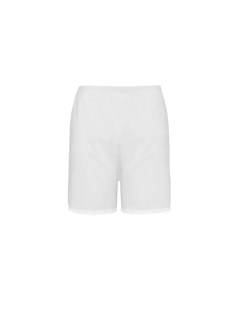 The Bermuda Short: Cotton Voile White