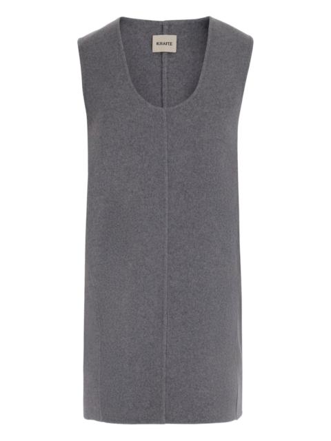 wool sleeveless dress