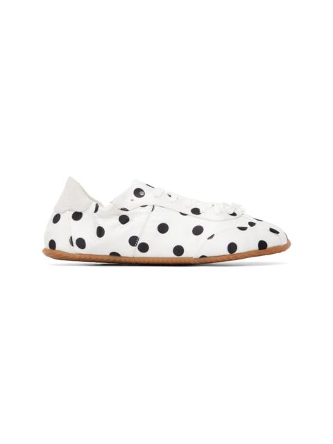 White Ballerina Dots Sneakers