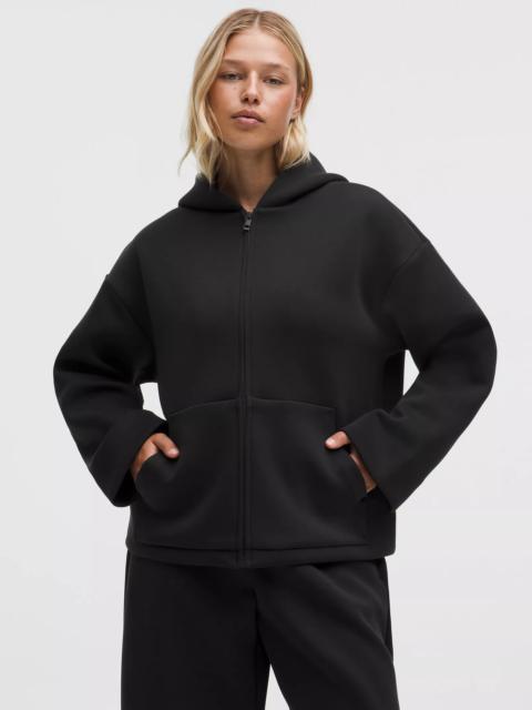 Sleek Spacer Full-Zip Hoodie