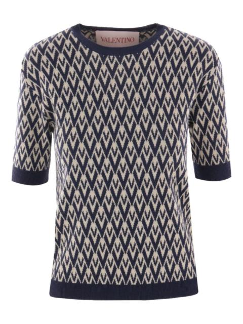 Toute La V-jacquard T-shirt