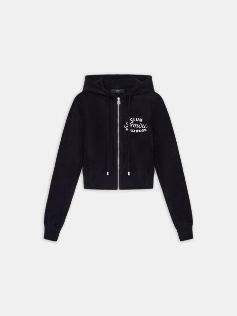 WOMEN'S CLUB AMIRI CROPPED HOODIE