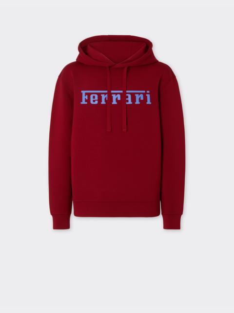 Scuba sweatshirt with Ferrari logo print