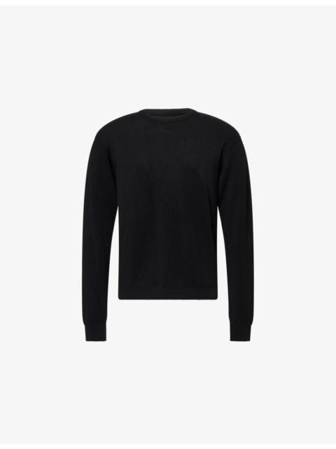 Round-Neck Ribbed Wool Jumper