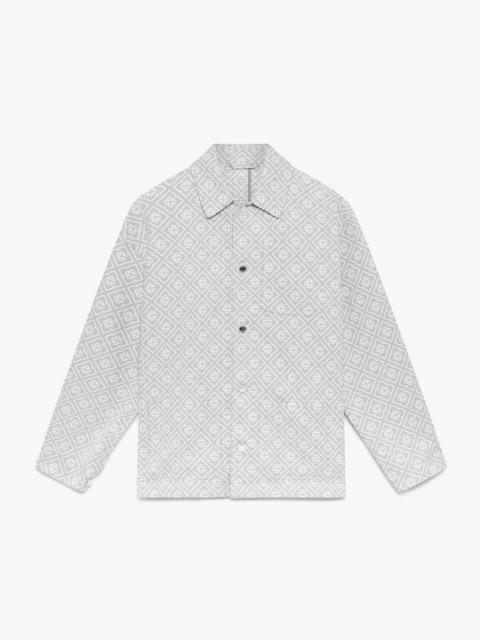 Grey Monogram Workwear Jacket | Casablanca Paris