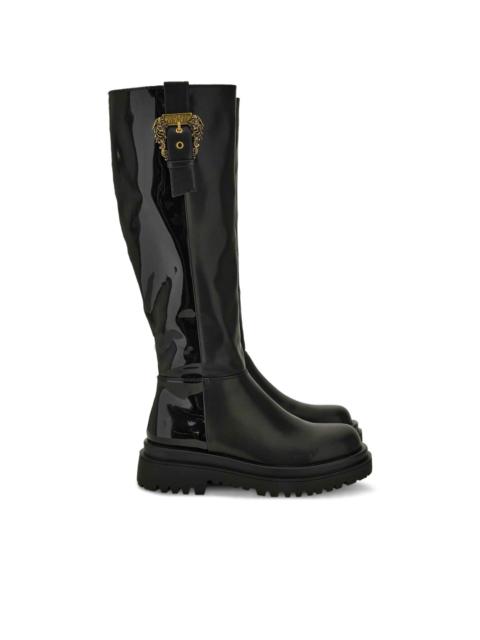 buckle-embellished boots