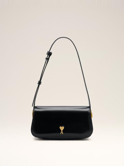 BLACK COW LEATHER SHOULDER PARIS PARIS BAG