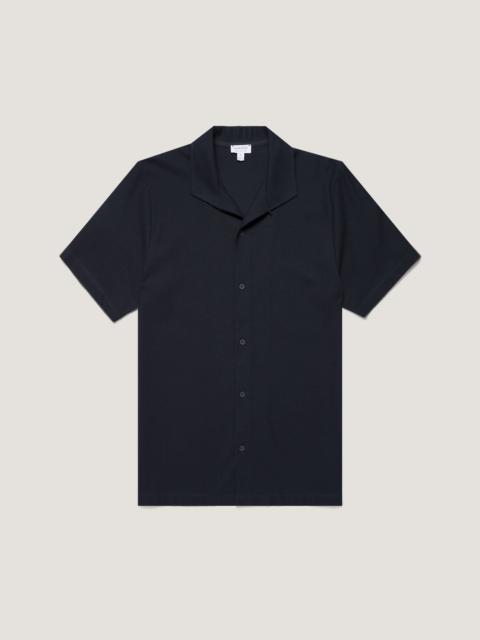 Short Sleeve Textured Jersey Shirt