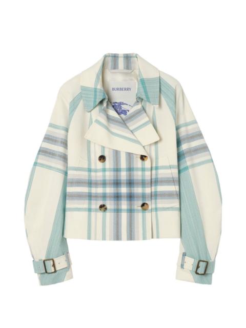 cropped check Ladybrook trench jacket​