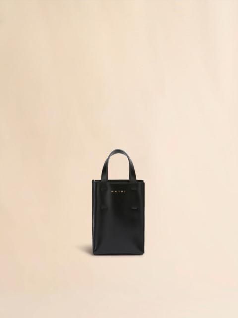MUSEO NANO BAG IN BLACK LEATHER