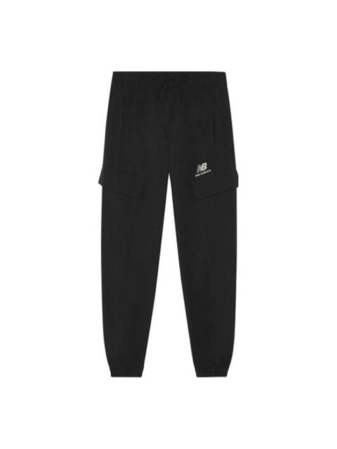 New Balance Sportswear Oversized Cargo Sweatpants 'Black' AMP23311-BK