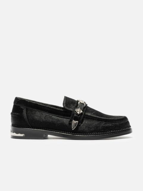 HBX EXCLUSIVE BLACK PONY LOAFER