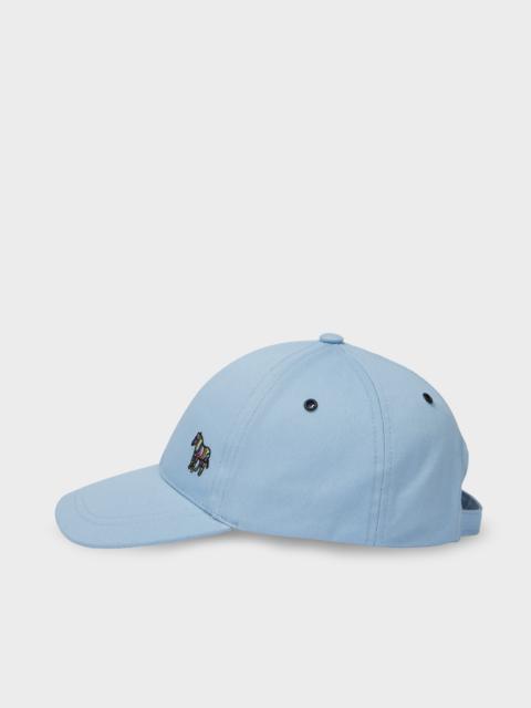Pale Blue Zebra Logo Baseball Cap