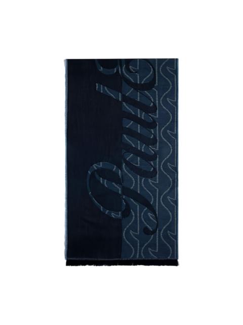 monogram wool scarf