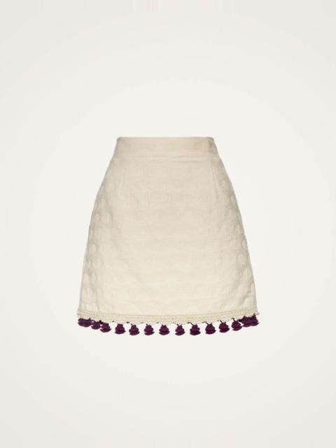 Baia Mini Skirt Embroidered