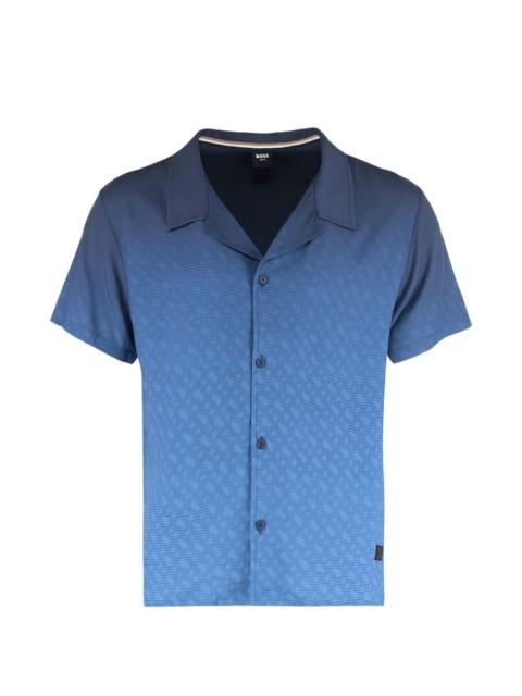 patterned short-sleeve shirt