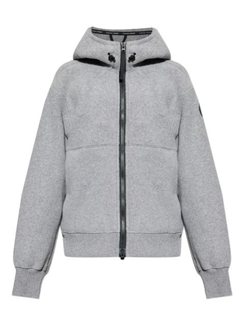 hooded wool jacket