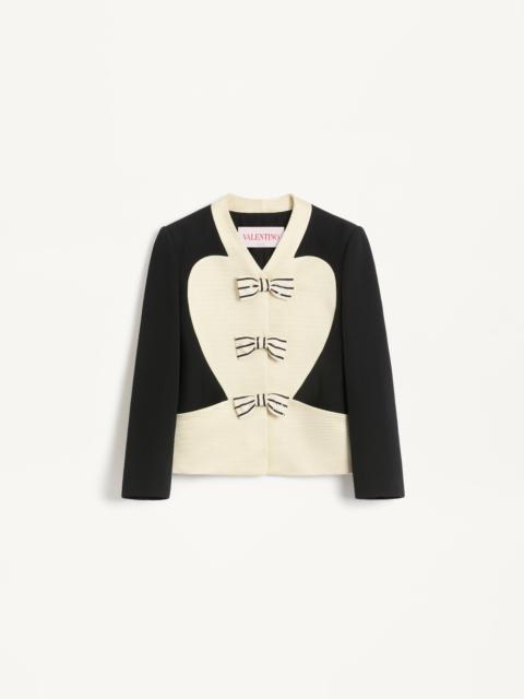 JACKET WITH EMBROIDERED BOWS