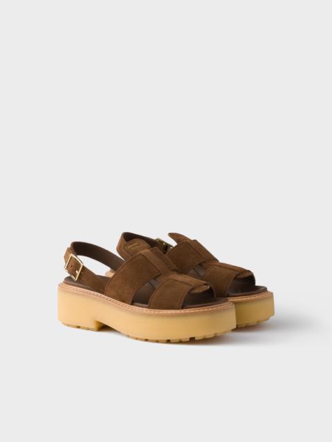 Suede sandals