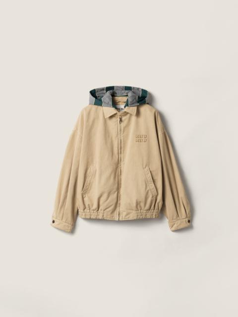 Old gabardine blouson jacket