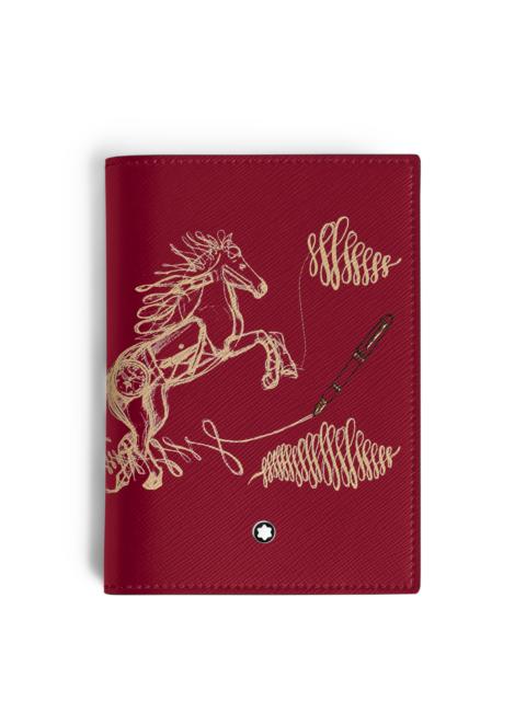PASSPORT HOLDER YEAR OF THE HORSE IN SARTORIAL LEATHER