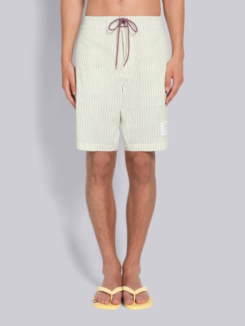 SWIM SEERSUCKER 4-BAR DRAWSTRING BOARD SHORT