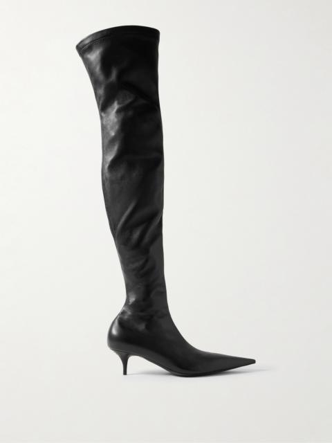 Avenue Leather Over-the-knee Boots