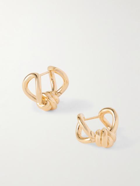 Knot Gold-plated Silver Earrings