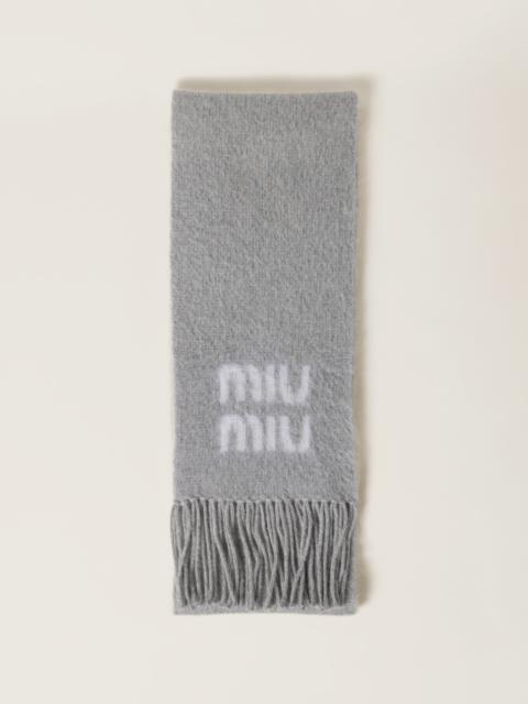 Wool and mohair scarf