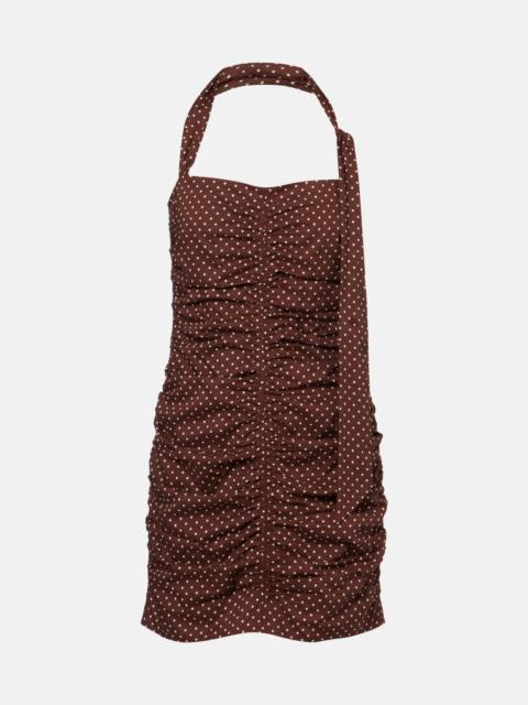 Edie polka-dot minidress