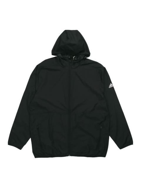 adidas Windbreaker Hooded Jacket 'Navy Blue' FM5345