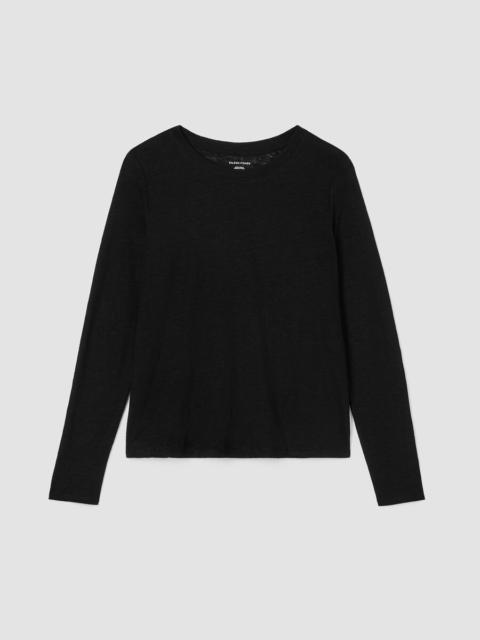 Organic Linen Jersey Long-Sleeve Tee
