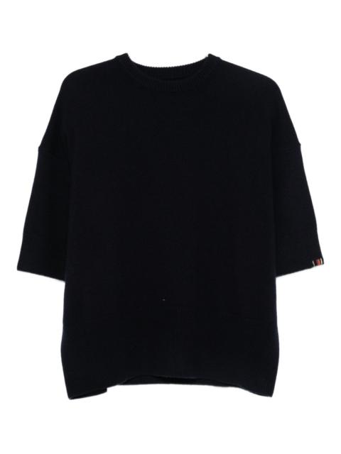 short-sleeve knitted top